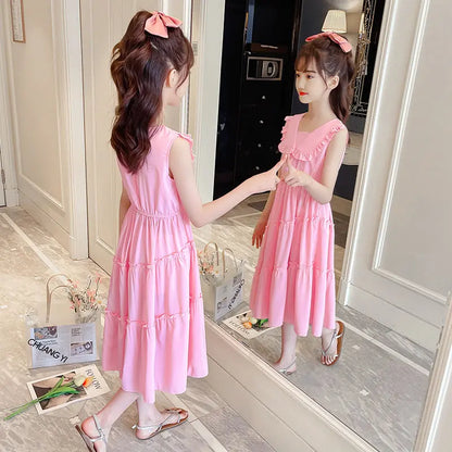 Summer Dresses Girl Clothes 9 Years To 10 Children's Elegant Kids Skirt for Girls Child Dress Princess 8 12 Romper Beautiful 6 7