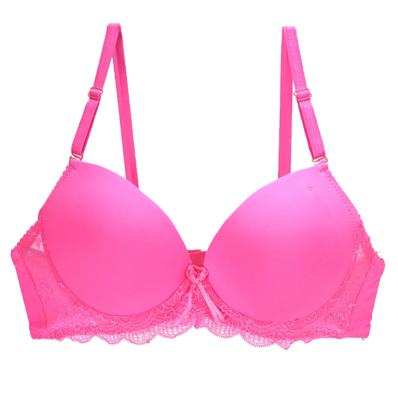 2024 New Sexy Push Up Bra BCDE Cup Underwear For Women Pink Blace Blue Green Khaki Purple White Underwire Brassiere Lingerie