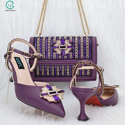 QSGFC New Luxury Women's Shoes Comfortable SS Class High Heels Bag in Spring, Summer, and Autumn