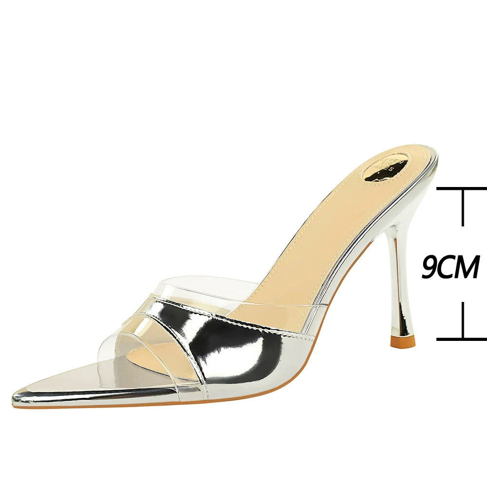 BIGTREE Shoes Women Summer Women's Sandals Shoes Open Toed Slippers High-heeled Sandals Stiletto Heels 9 cm Women Pumps 2026