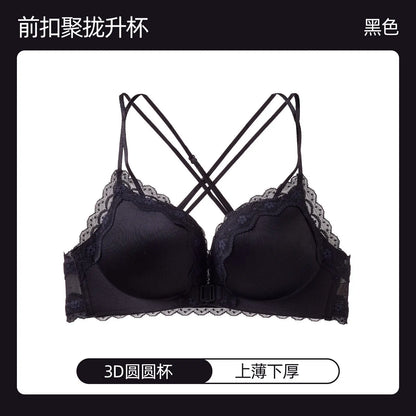 Victoria Style MOYISU Pink Leopard Wireless Bra Set, Front Hook Design, Push Up Bralette, Sexy Back Lingerie To Boost Small Bust