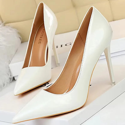 BIGTREE Shoes Patent Leather Shoes Woman Pumps High Heels Stiletto Heels 10.5 Cm Red Wedding Shoes Bridal Shoes Women Heels 2026
