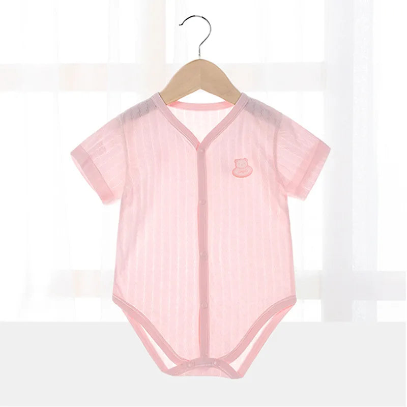 Bodysuit for Newborns Baby Clothes Sleepwear Summer Thin Baby Romper Overalls Jumpsuits Baby Romper Infants SolidClimb