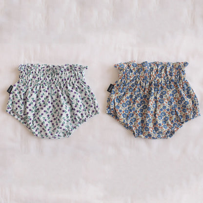 Ircomll 2pcs Summer Toddler Baby Girl Shorts Cotton Linen Floral Breathable Lounge Kids Pants Children Loose PP Pants Shorts