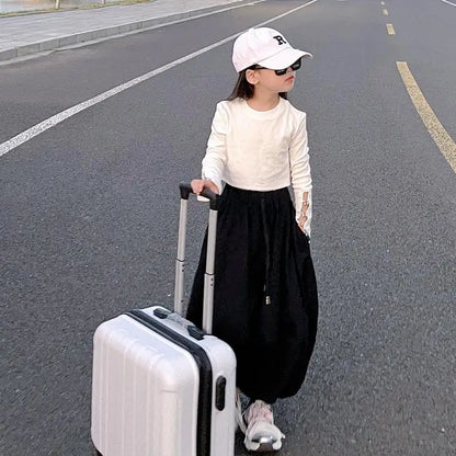 2026 New Girls' Harem Pants Autumn Kids' Stylish Loose Casual Lantern Pants Spring Autumn