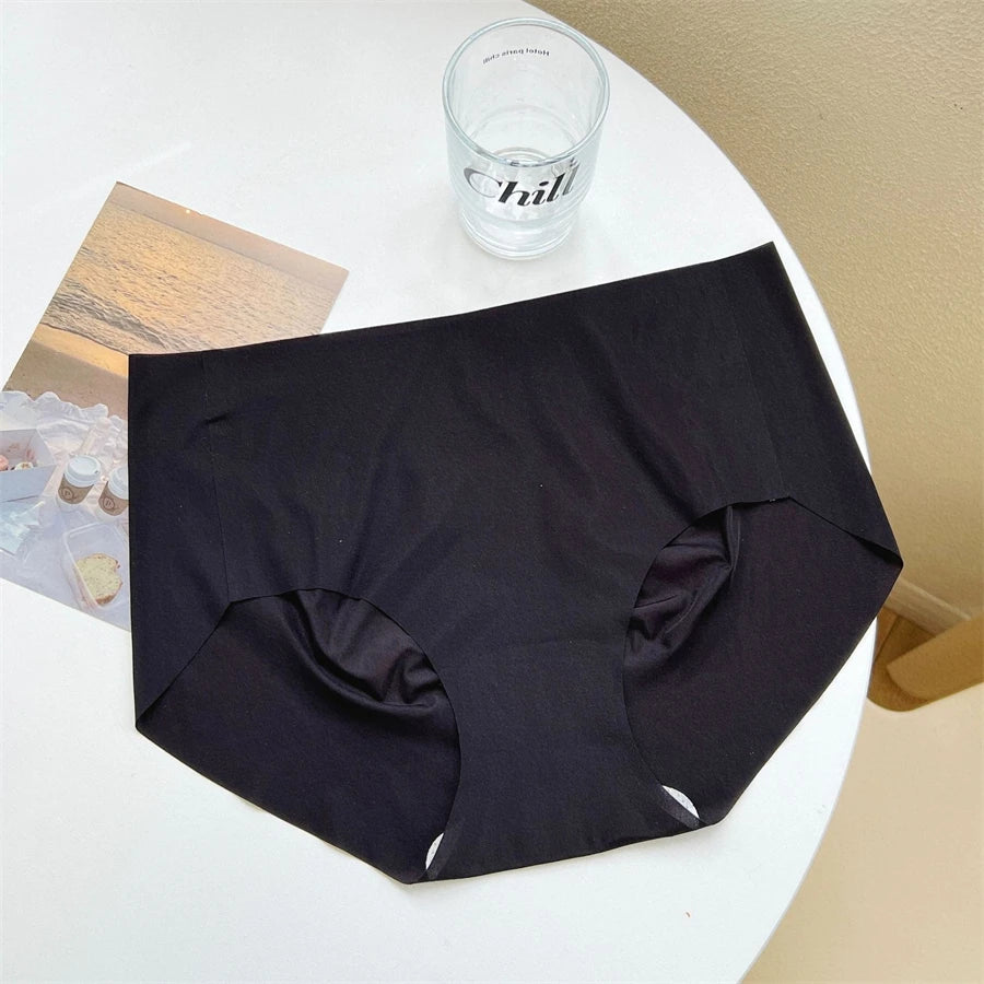 Ice Silk Seamless Underwear Women Ladies Summer Ultra In Sense Quick Drying Pants Briefs Girls Breathable Panties Lingeries M-XL