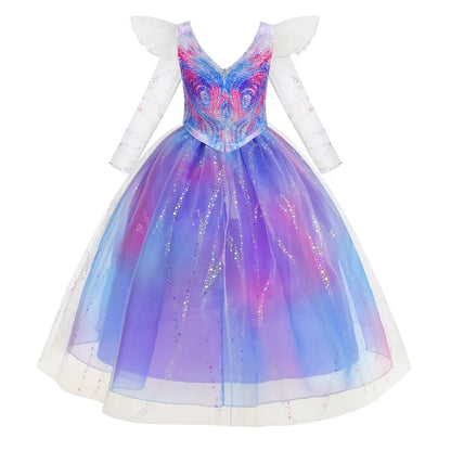 2026 Child School Activity Carnival Outfit New Summer Dresses for Girls Gift Baby Birthday Party Princess Dress Up Kids Clothes