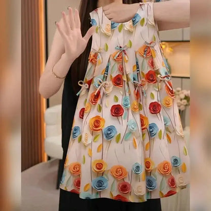 Summer Dress Girl 2025 New Child Casual Girls Ball Gown Dresses for School Elegant Vest Princess Dress Kids Clothes 3 To 12 Year
