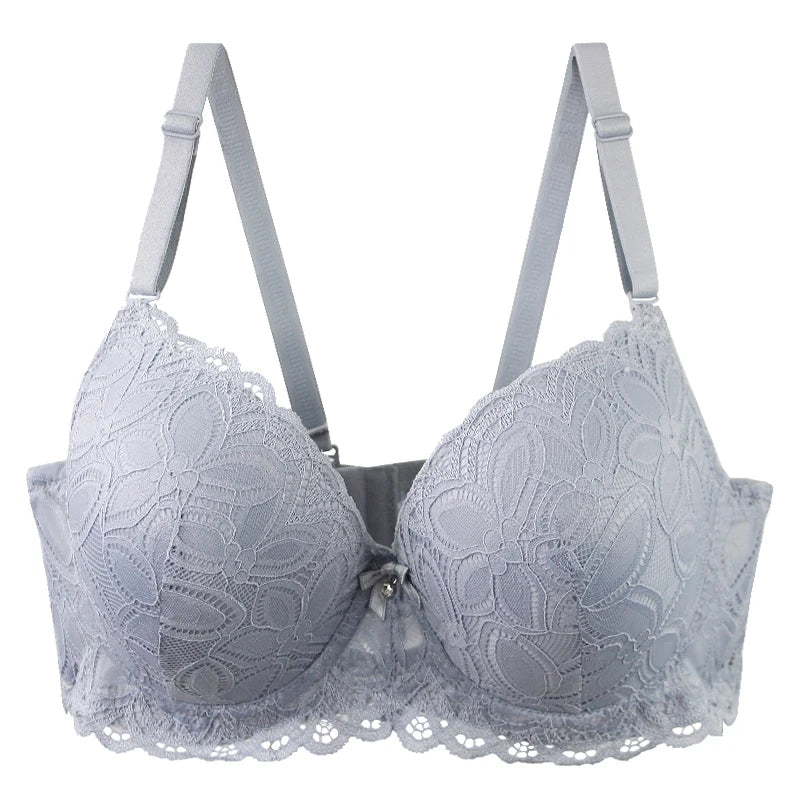 2025 New Sexy Padded Push Up Bras 36/80 38/85 40/90 42/95 44/100 46/105 48/110 CDE Cup Underwear For Women Plus Size Lingerie
