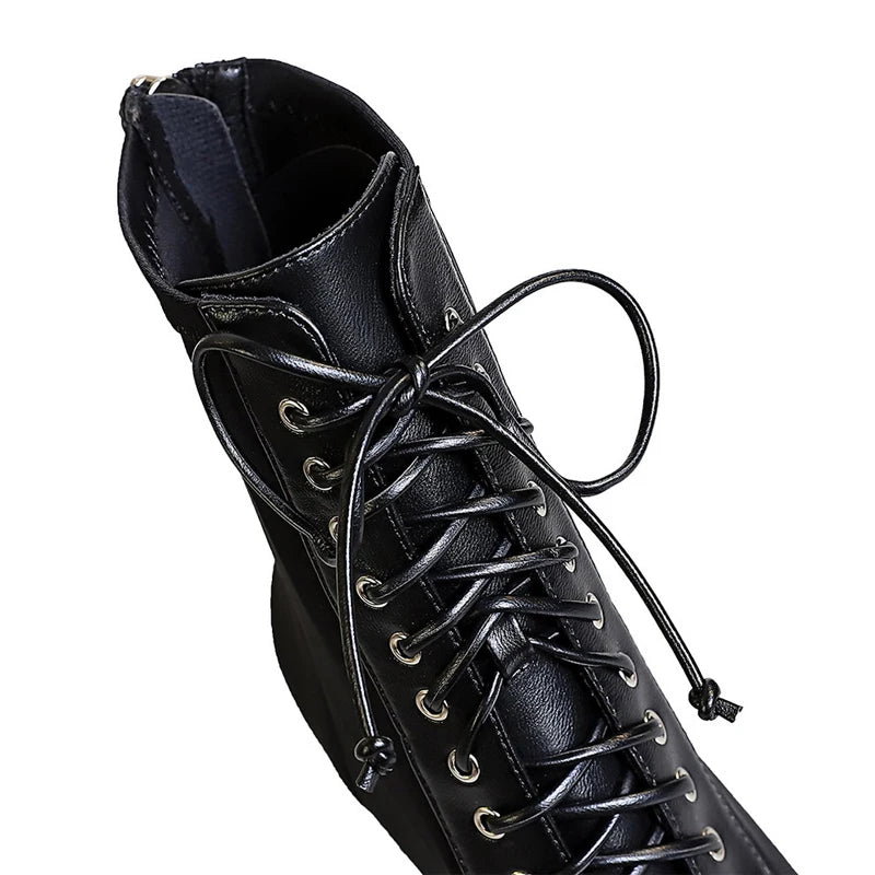 BIGTREE Shoes Cross Straps Sexy Women Boots Pointed Toe Stiletto High-heel Boots 2026 New Women's Ankle Boots Plus Size 42 43