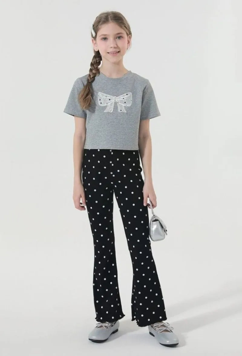 Girls' Flared Pants 2026 Summer Lightweight Korean Style Long Pants Outerwear Stylish Kids' Pants