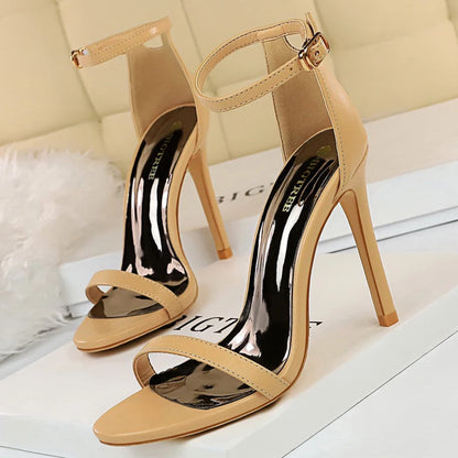 BIGTREE Shoes Sexy High Heels Women Pumps Fashion Women Heels Stiletto Party Shoes Summer Women Sandals Open Toe Heeled Sandals