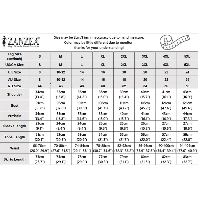 Elegant Summer OL Work Dress Sets 2026 ZANZEA Office Women 2 Piece Sets Short Sleeve Blouse Pleated Skirt Suit Patchwork Outfits