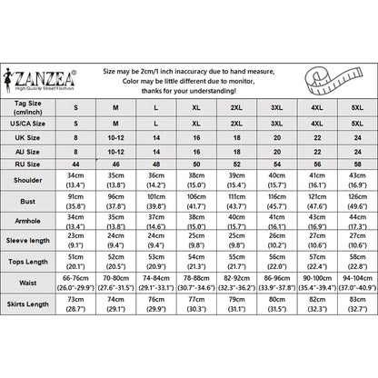 Elegant Summer OL Work Dress Sets 2026 ZANZEA Office Women 2 Piece Sets Short Sleeve Blouse Pleated Skirt Suit Patchwork Outfits