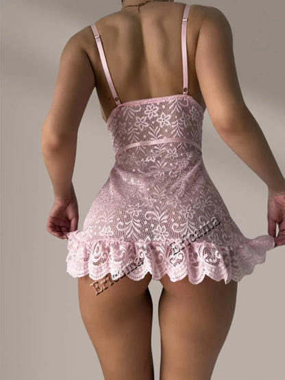 Sexy Bra And Panty Set Erotic Underwear For Women Sexy Transparent Lace Delicate Bra Exotic Sets Sexy Pajamas Erotic Sleepwear