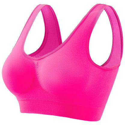 Seamless Bras For Women Hollow Mesh Breathable Sports Bra Female Wireless No Pads Crop Top Sexy Lingerie Soft Brassiere M-5XL