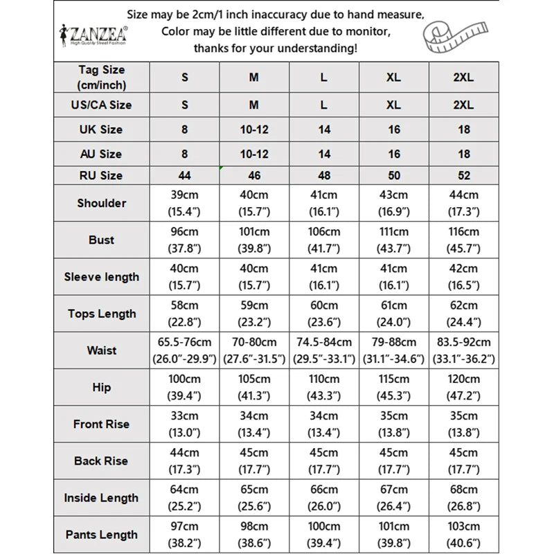 ZANZEA Women Casual Loose Pant Suits Wide Leg Pant & 3/4 Sleeve Blouse 2 Pieces Sets Summer Daily Solid Color Pant Sets Outfits
