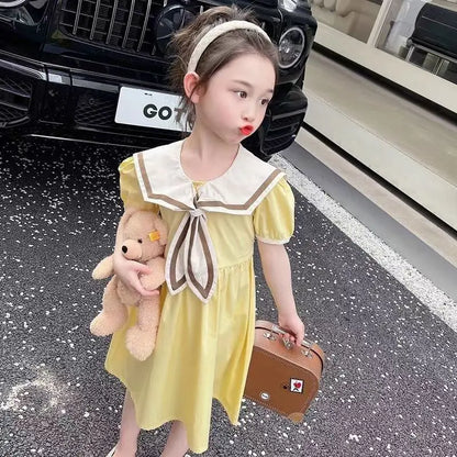 Navy Academy-style Skirt Dresses for Kids Girls 8 Years Girl Costume Women's Summer Girls' Clothes Children's Dress 12 Luxury 10