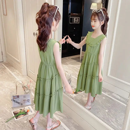Summer Dresses Girl Clothes 9 Years To 10 Children's Elegant Kids Skirt for Girls Child Dress Princess 8 12 Romper Beautiful 6 7