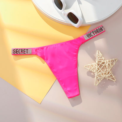 Victoria's Secret Lace Thongs Comfortable Breathable Panty High Waist Underwear Lingerie VS Sexy Women Panties Seamless