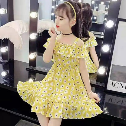 Fashion Summer 2026 Girls Cute Dress Party Kids School Dresses Costumes Children Princess Clothes Teen Vestidos 4 6 8 10 12 Year