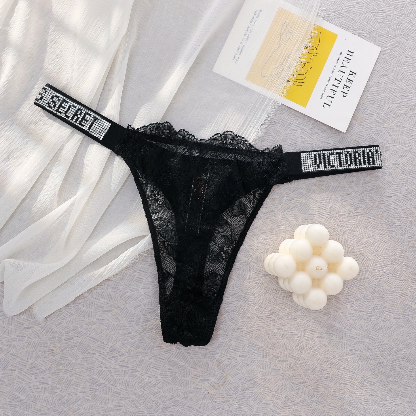 VS Sexy Panties Lingerie Victoria Secret Seamless Lace Thongs For Women Comfortable Breathable High Waist Underwear