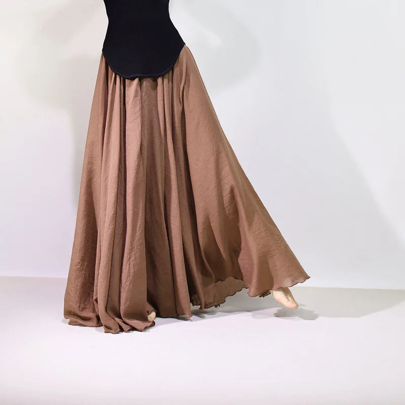 2026 Women Cotton Blending Long Skirts High Waist Good Quality Women Summer Boho Maxi Skirts Brand Faldas Femme Streetwear