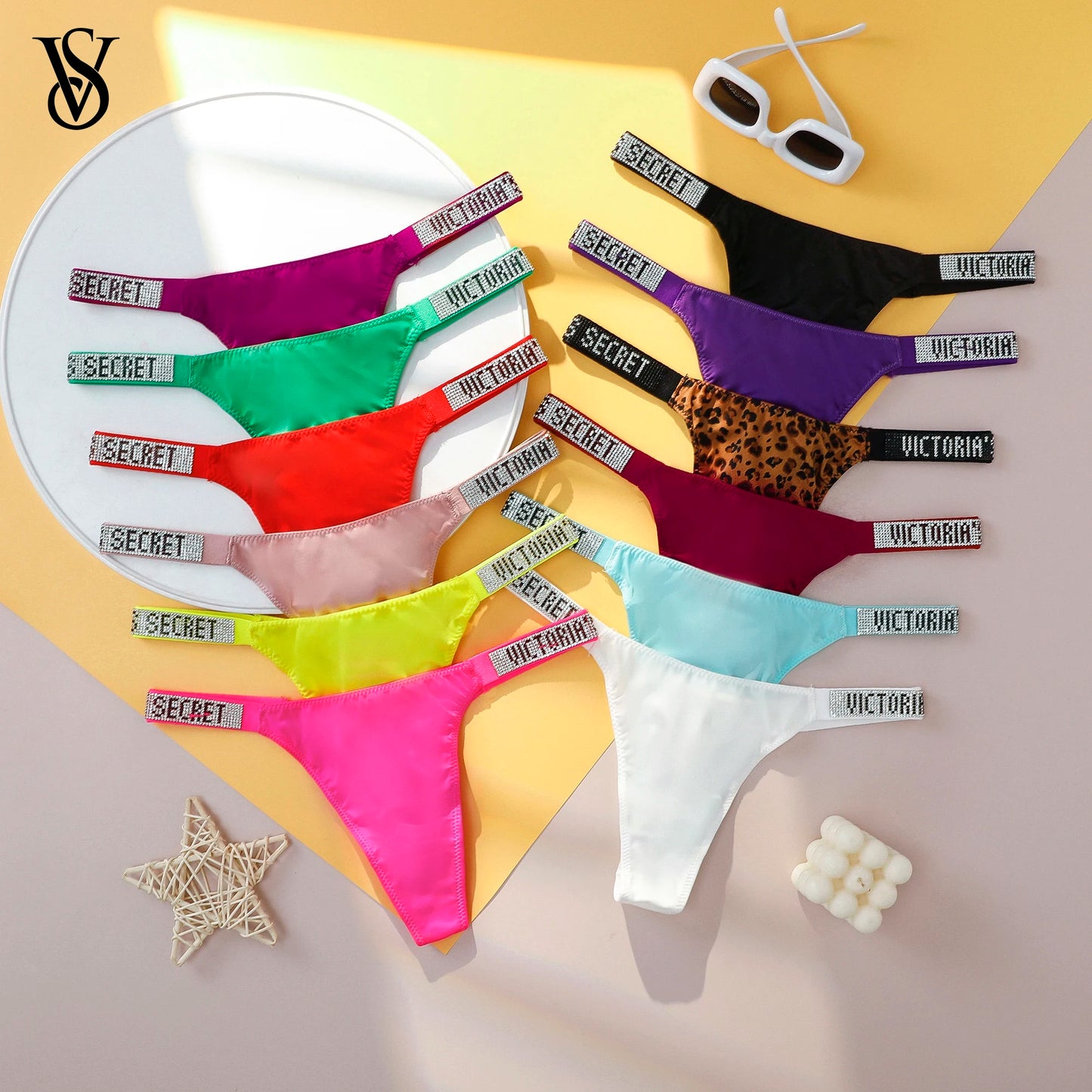 Victoria's Secret Lace Thongs Comfortable Breathable Panty High Waist Underwear Lingerie VS Sexy Women Panties Seamless