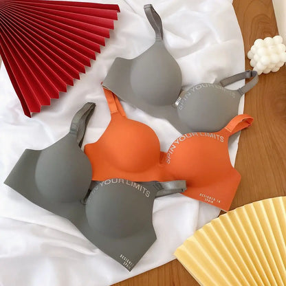 Women Print Seamless Bra Sexy Lingerie Floral Push Up Bras One-Piece Underwear 2026 Bralette No Steel Rings Gather Brassiere