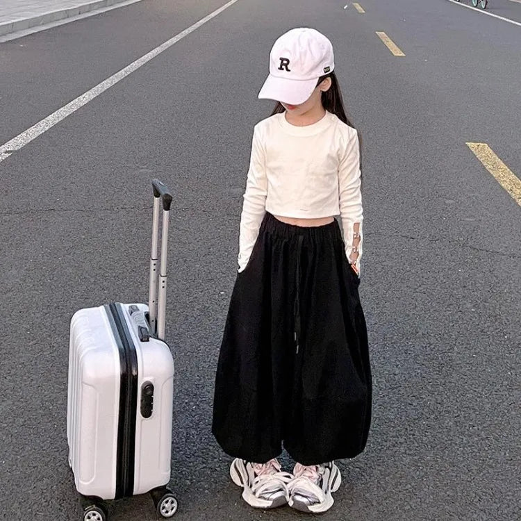 2026 New Girls' Harem Pants Autumn Kids' Stylish Loose Casual Lantern Pants Spring Autumn