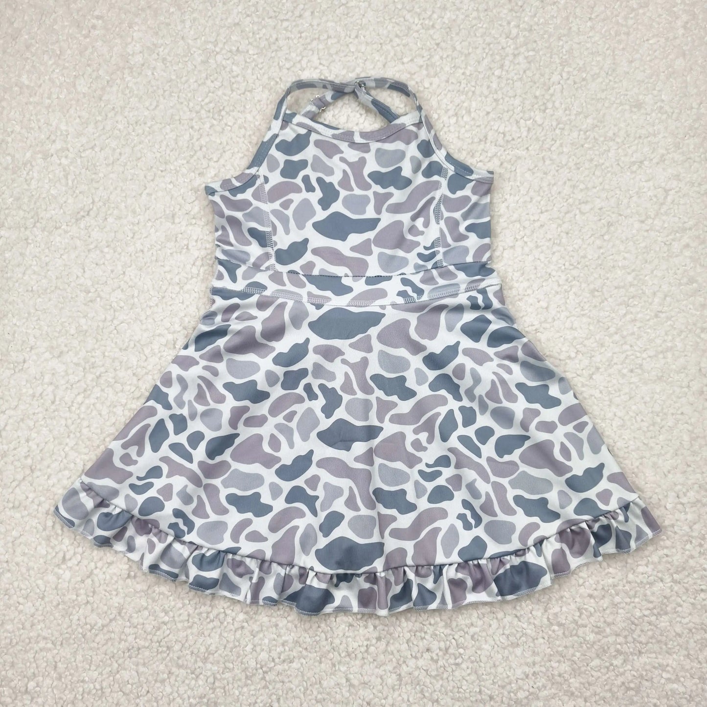 Best Selling Baby Girls Lavender Strap Colorful Skorts Shorts Yoga Sportswear Knee Length Dresses Toddler Kids Children Clothes