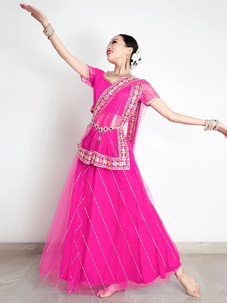 2025 indian traditional clothing pakistani sarees dress women elegant clothing party dress cosplay dance wear stage dress a9
