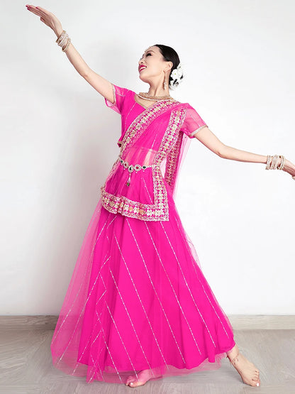 2025 indian traditional clothing pakistani sarees dress women elegant clothing party dress cosplay dance wear stage dress a9