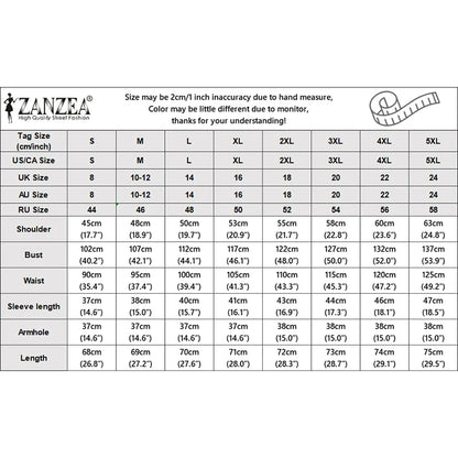ZANZEA Woman Casual Minimalist Blouses Summer Pintuck Detailing O-Neck 3/4 Puff Sleeve Solid Color Tops Everyday Blusas de Mujer