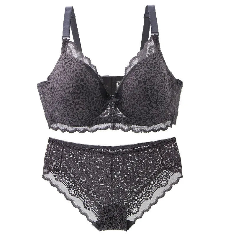 2027New Thin Mode Push Up Bra Sets 34/75 36/80 38/85 40/90 42/95 44/100 BCDE Underwear For Women Lingerie