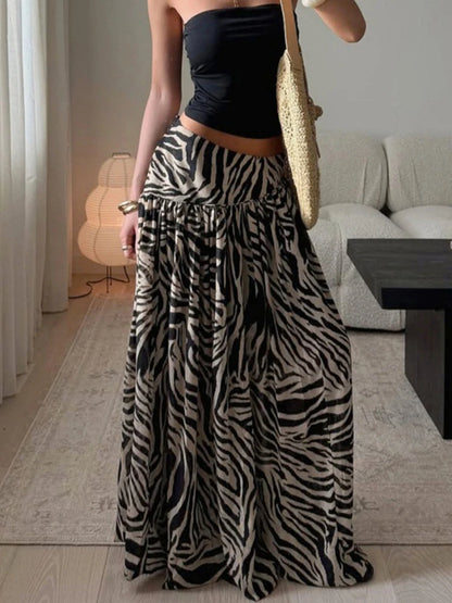 ByeMyLove Zebra Print Wide Leg Trousers Loose Women Pant Leopard Print Pant Streetwear Harem Trousers For Women