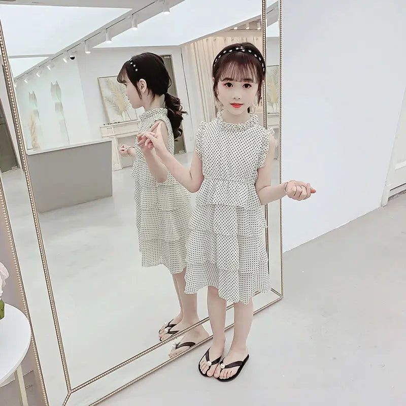 Princess Dress Chiffon Beautiful Dresses Children's Elegant Clothes for Girls 10 To 12 Years Summer Girl Suit Girl's Frocks 2025