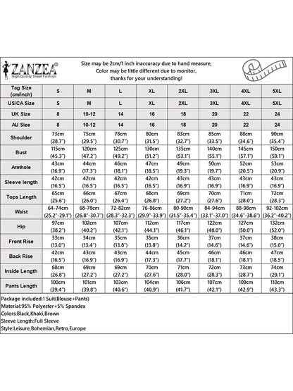 ZANZEA Women's Knitted 2 Pieces Pant Sets Casual Loose Turtleneck Long Sleeve Pullovers and Wide Leg Pant Suits Daily Outfits