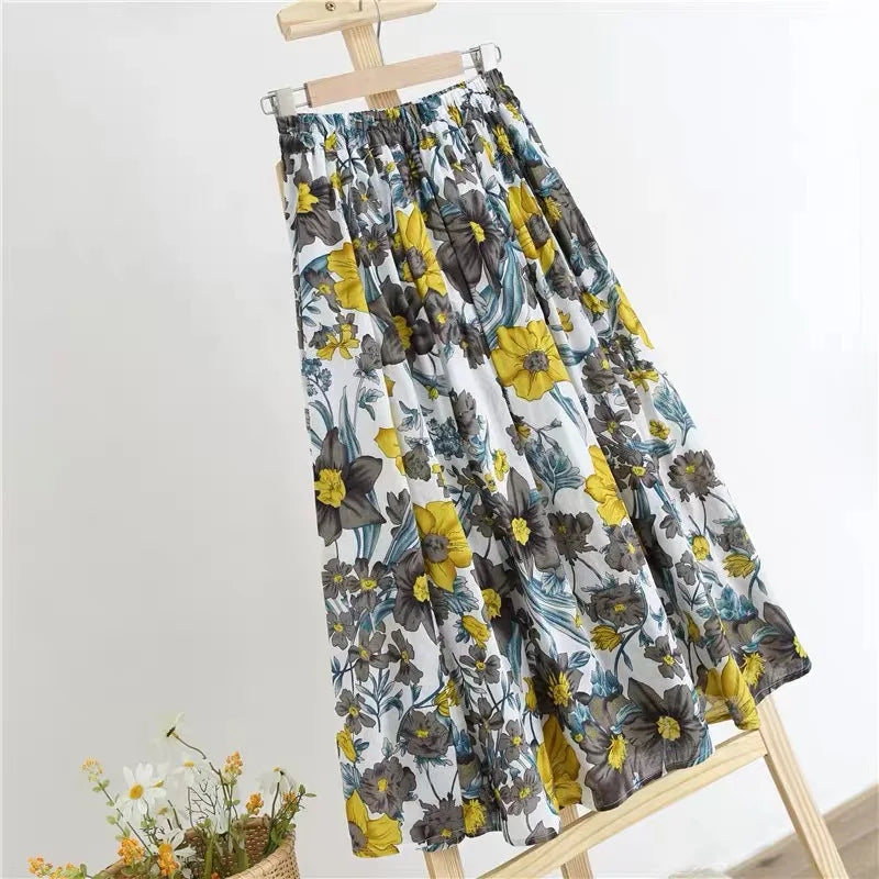 Women's Summer Elegant Fashion Women's Clothing A-Line Floral Office Lady New Arrival Trendy Comfortable Breathable