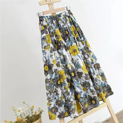 Women's Summer Elegant Fashion Women's Clothing A-Line Floral Office Lady New Arrival Trendy Comfortable Breathable