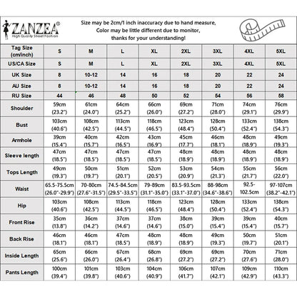 ZANZEA Women's Stylish 2-Piece Sets Long Sleeve V-Neck Tied-Hem Blouse & Wide Leg Pant Matching Sets Minimalist Casual Co-ords