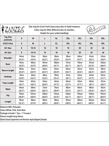 Fashion 2026 Spring Outfits ZANZEA Women 2 Piece Sets Elegant Long Sleeve Blouse Dress Sets Stylish OL Tracksuit Streetwear Suit