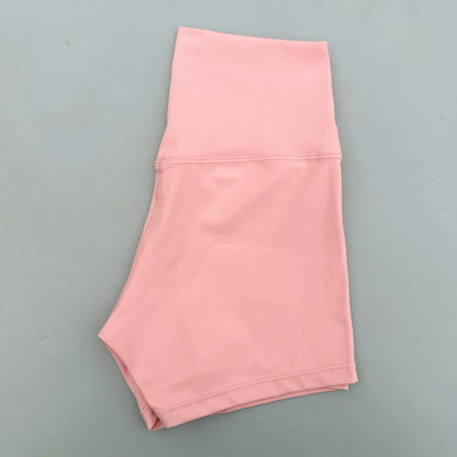Solid Color Tight Soft Women Fitness Sport Short High Waist Yoga Short Legging Squatting Proof Comprehensive Training Athletic