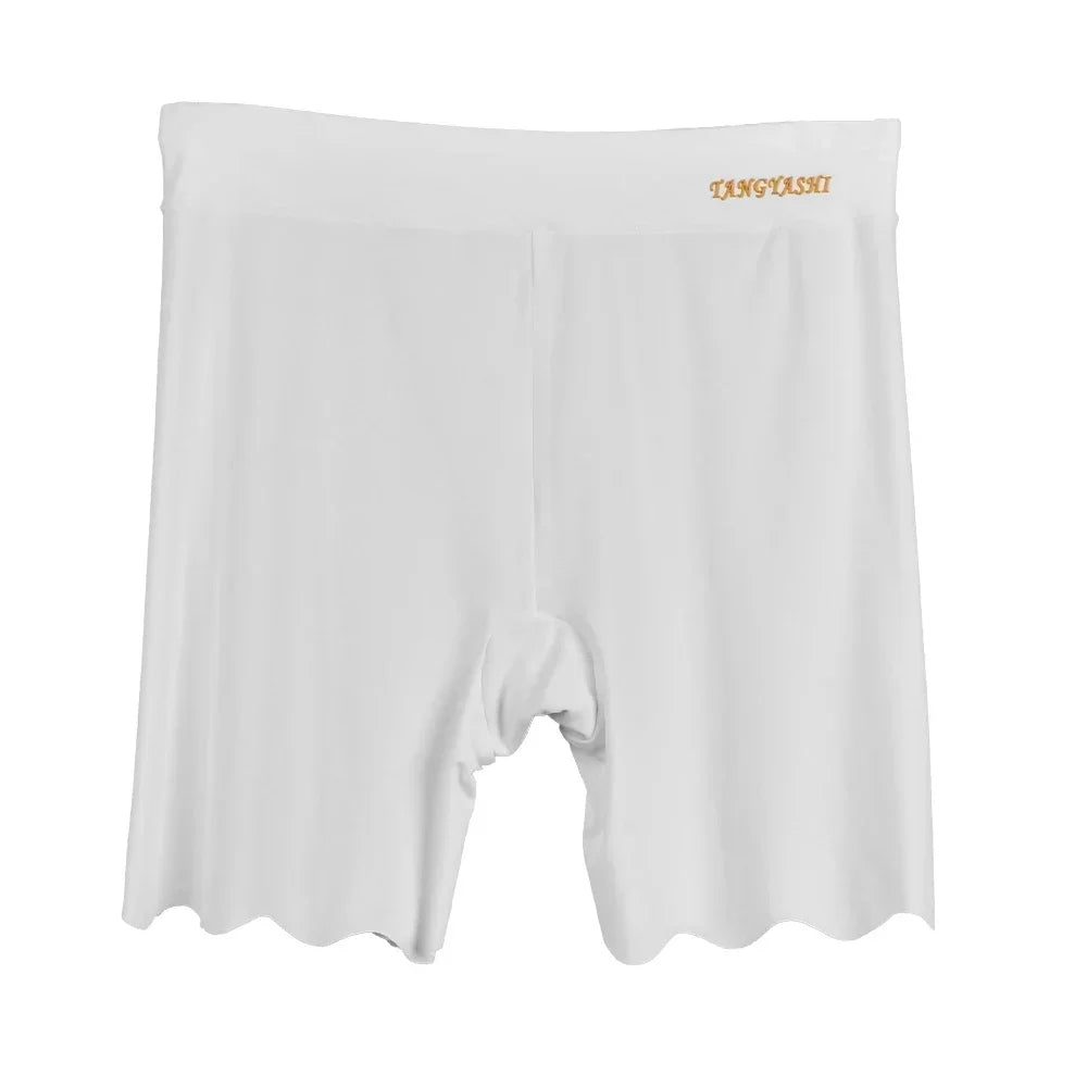 Women Underwear Safety Dress Panties Slimming Shorts High Waist Seamless Ice Silk Boxers Breathable Plus Size Short Pants M-4XL