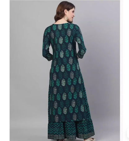 Exotic Indian ethnic style 100% cotton printed clothing 2-piece set