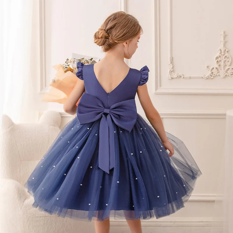 Baby Girls Summer Dresses 2 3 6 8 10Yrs Cute Kids Birthday Princess Dress Children Casual Clothes Sleeveless Girls Layered Dress