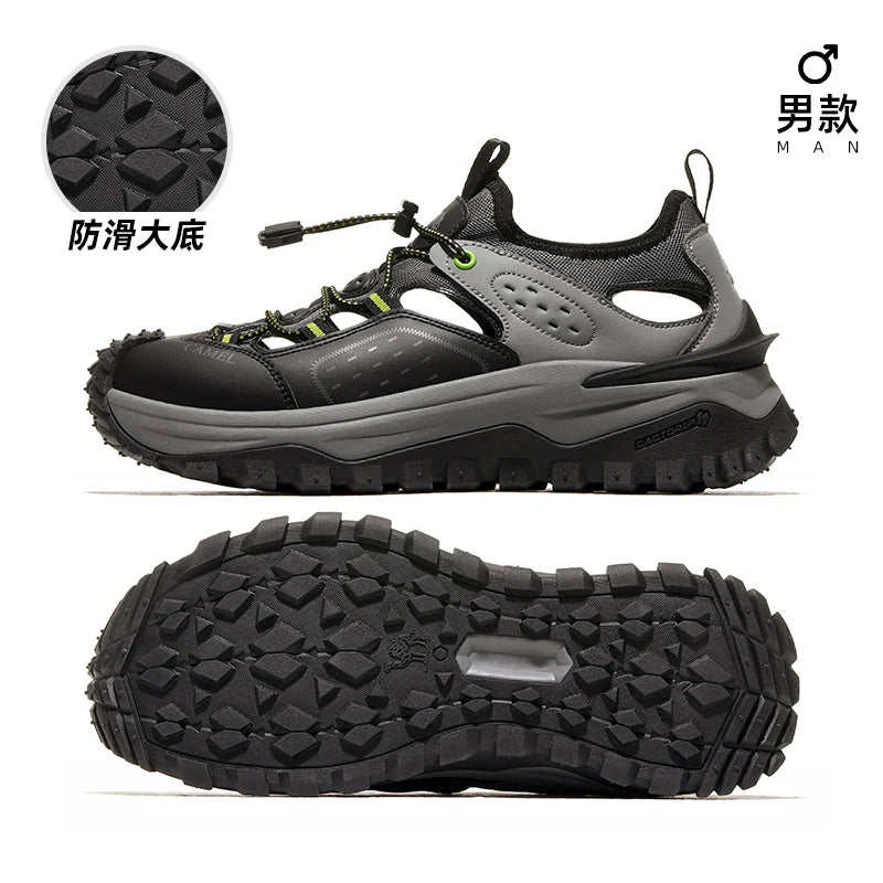 GOLDEN CAMEL Hiking Sandals Women Sports Quick-dry Water Shoes Beach Sandal Shoes Non-slip Wading Shoes for Men Casual Walking