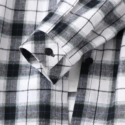 Fresh Flannel Plaid Shirt Women 2026 New Female Blouses and Tops Cotton Loose Long Sleeve Casual Shirts Fine Women's Clothes