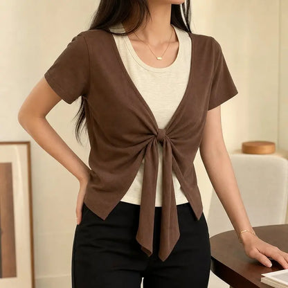 ZANZEA Summer Women Blouse Short Sleeve Fashion Tops Casual O Neck Patchwork Tee Party OL Work Blusas Tunic S-3XL Streetwear