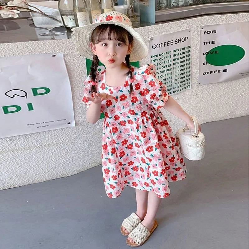 Stylish Summer Floral Dress Girl Clothes 10 To 12 Years From Fashion Junior Girls' Clothing 11 Old Girl's Female Child Children